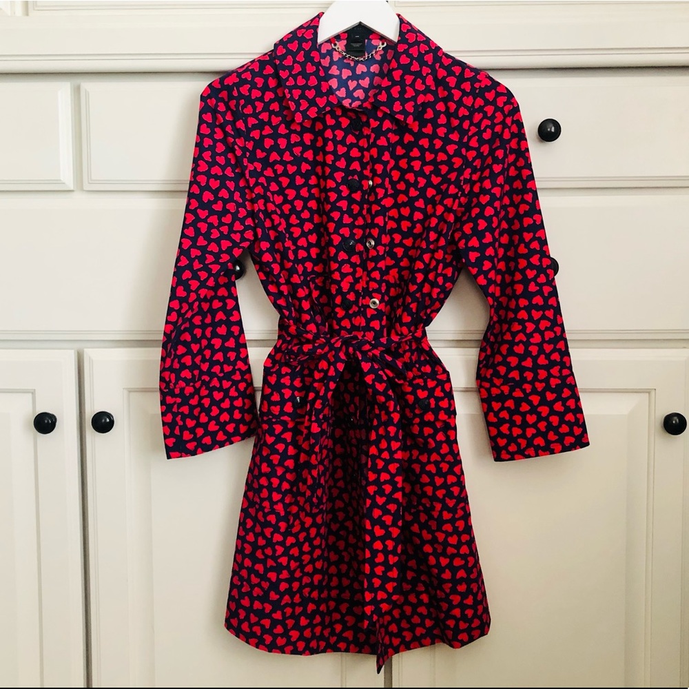 Marc by Marc Jacobs Heart Print Raincoat